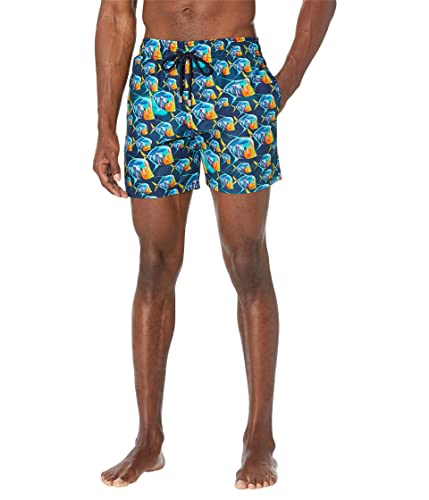 Vilebrequin Men Swim Shorts Piranhas Marineblau, M von Vilebrequin