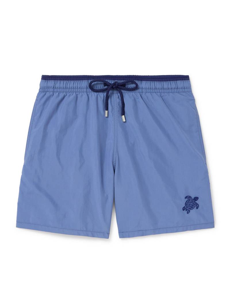 Vilebrequin - Moka Straight-Leg Mid-Length ECONYL® Swim Shorts - Men - Blue - M von Vilebrequin