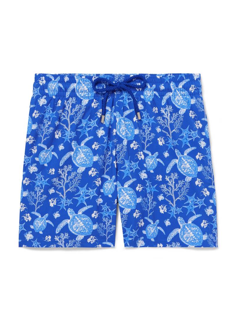 Vilebrequin - Moonrise Straight-Leg Mid-Length Printed Swim Shorts - Men - Blue - XL von Vilebrequin