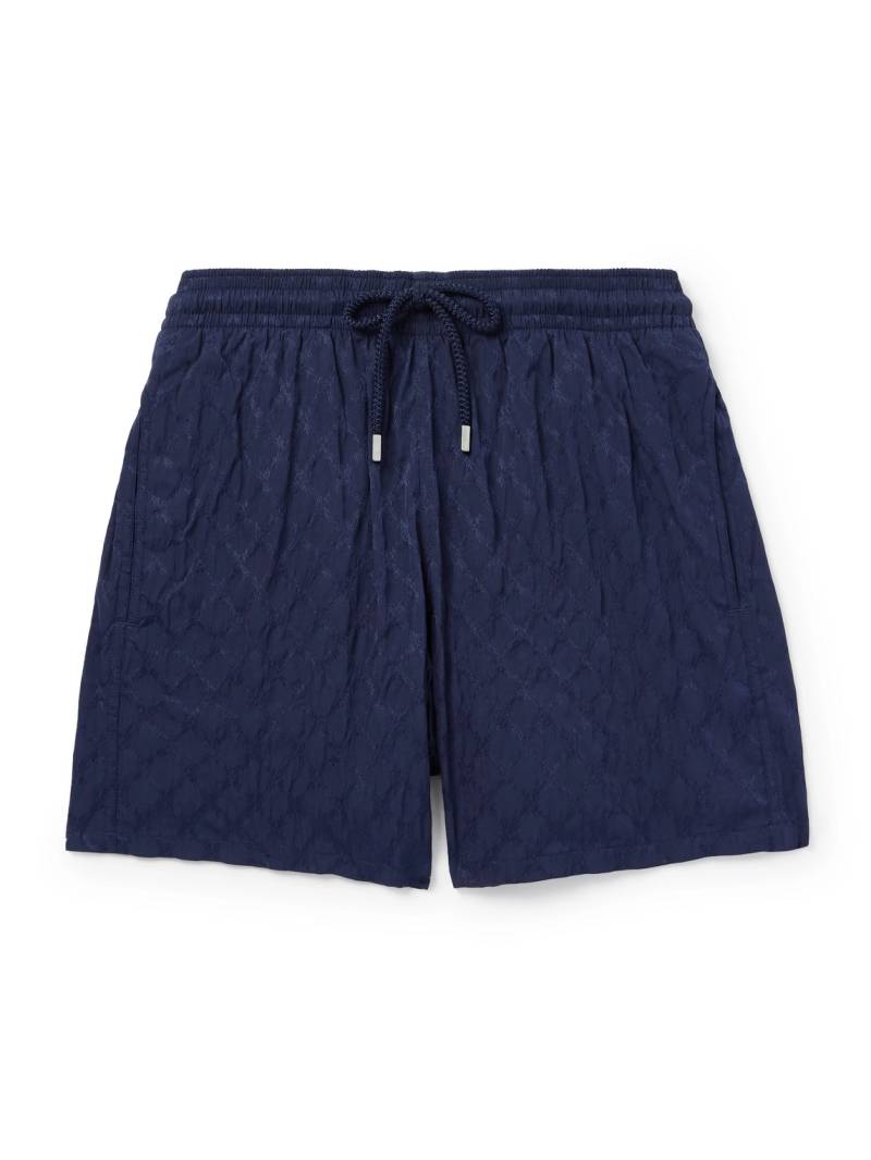 Vilebrequin - Moorea Jacquard Swim Shorts - Men - Blue - XXXL von Vilebrequin