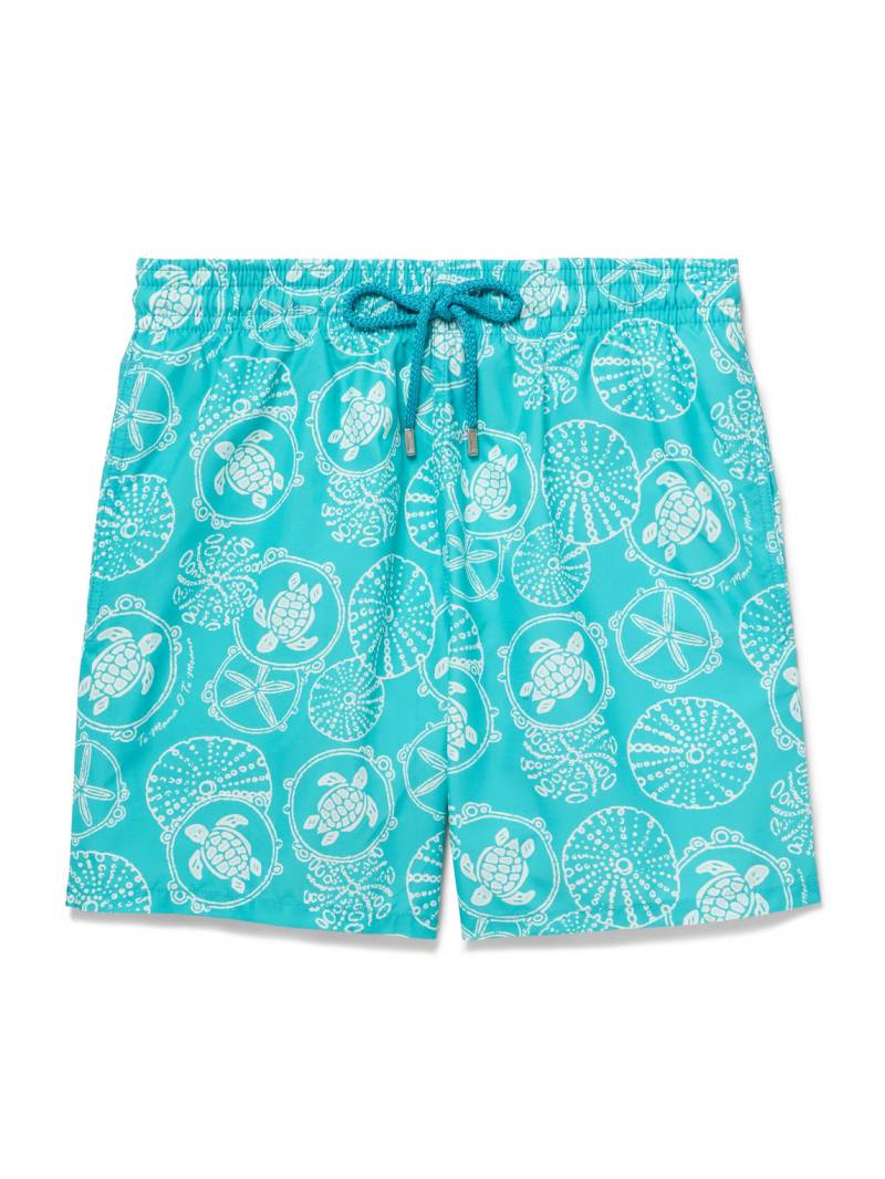 Vilebrequin - Moorea Straight-Leg Mid-Length Printed ECONYL® Swim Shorts - Men - Blue - XXL von Vilebrequin