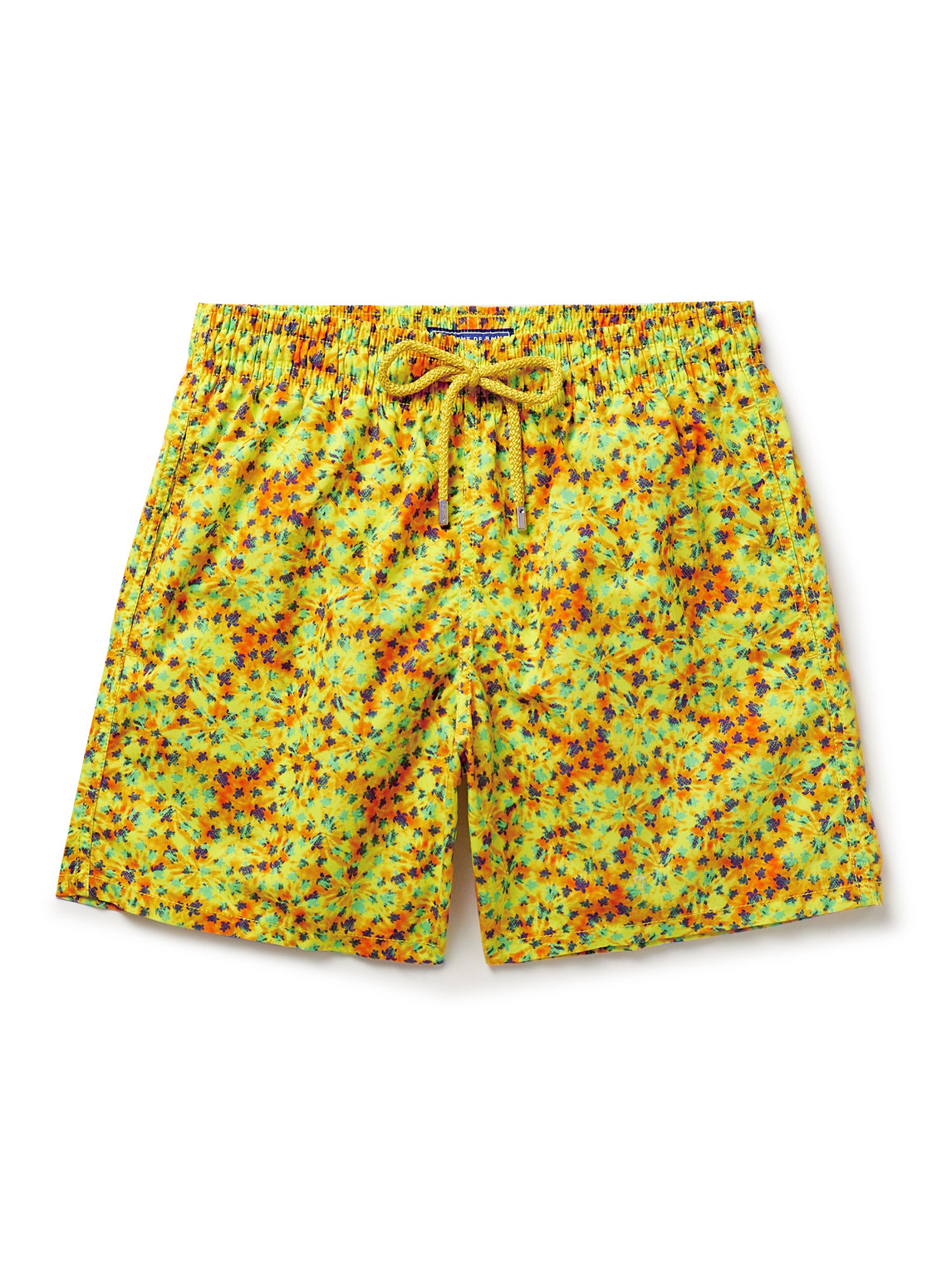 Vilebrequin - Moorea Straight-Leg Mid-Length Printed ECONYL® Swim Shorts - Men - Yellow - S von Vilebrequin