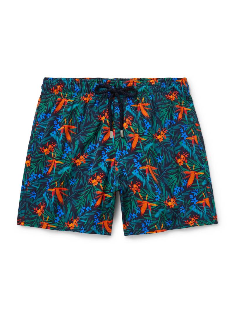 Vilebrequin - Moorise Straight-Leg Mid-Length Printed Swim Shorts - Men - Blue - S von Vilebrequin