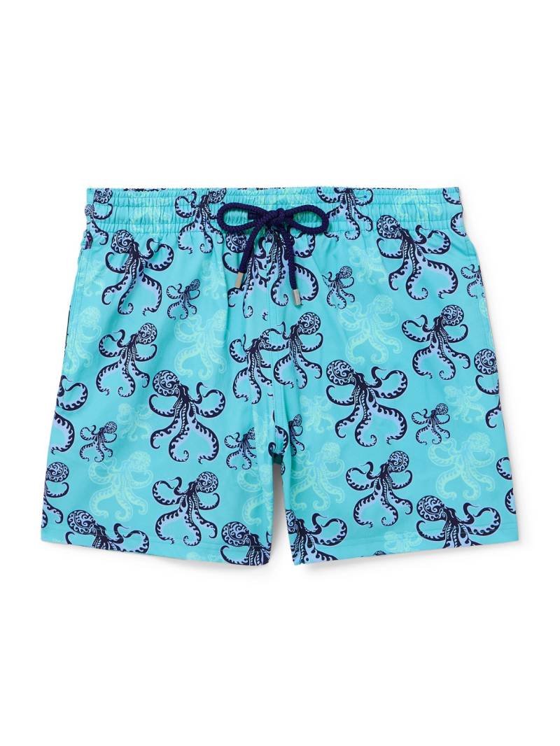 Vilebrequin - Moorise Straight-Leg Mid-Length Printed Swim Shorts - Men - Blue - XXL von Vilebrequin