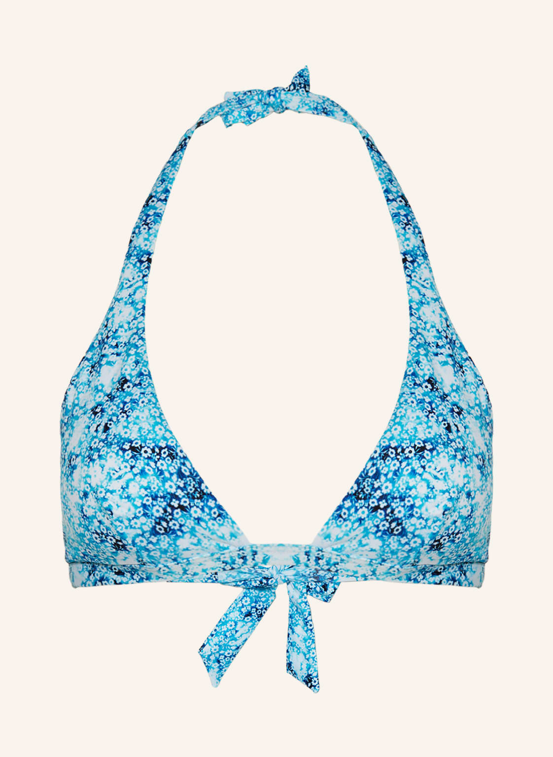 Vilebrequin Neckholder-Bikini-Top Flowers Tie & Die Fleche blau von Vilebrequin