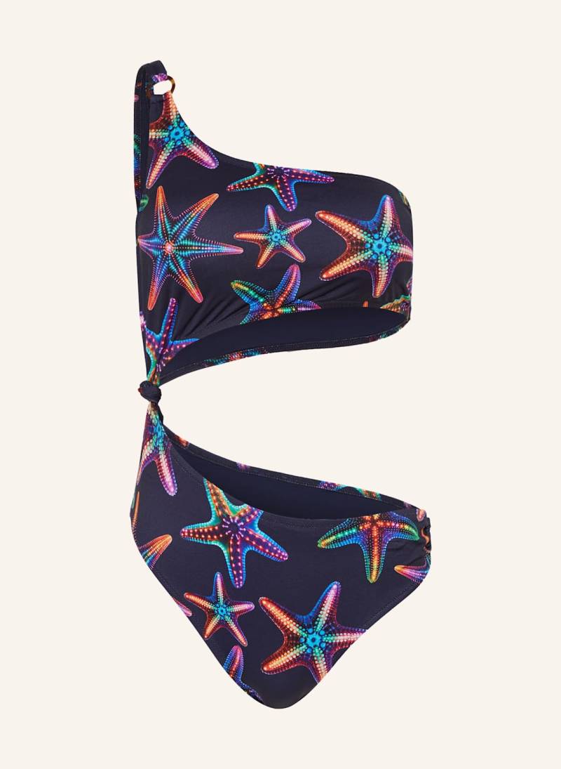 Vilebrequin One-Shoulder-Badeanzug Disco Stars Floe blau von Vilebrequin