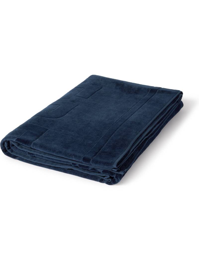 Vilebrequin - Organic Cotton-Terry Beach Towel - Men - Blue von Vilebrequin