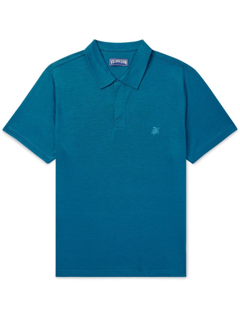 Vilebrequin - Pirinol TENCEL™ Lyocell Polo Shirt - Men - Blue - XL von Vilebrequin