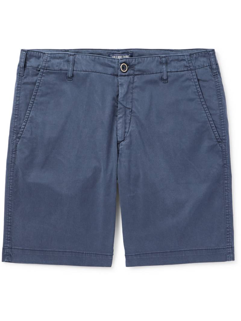 Vilebrequin - Ponche Straight-Leg Lyocell and Cotton-Blend Bermuda Shorts - Men - Blue - UK/US 34 von Vilebrequin