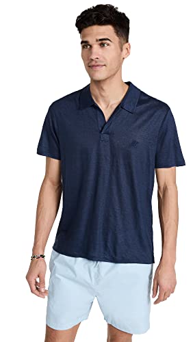 Vilebrequin - Solid Polohemd aus Leinenjersey für Herren - Marineblau - S von Vilebrequin