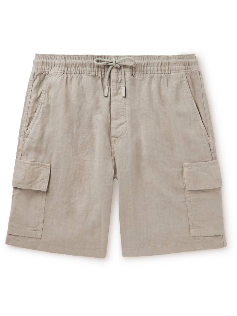 Vilebrequin - Straight-Leg Linen Drawstring Cargo Shorts - Men - Neutrals - XXL von Vilebrequin