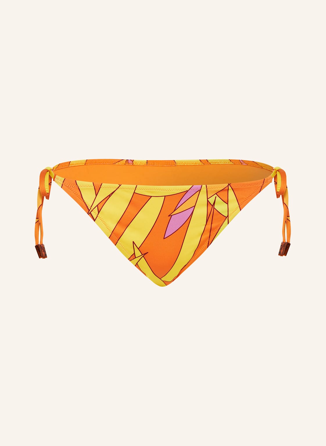 Vilebrequin Triangel-Bikini-Hose Madrague Flore orange von Vilebrequin