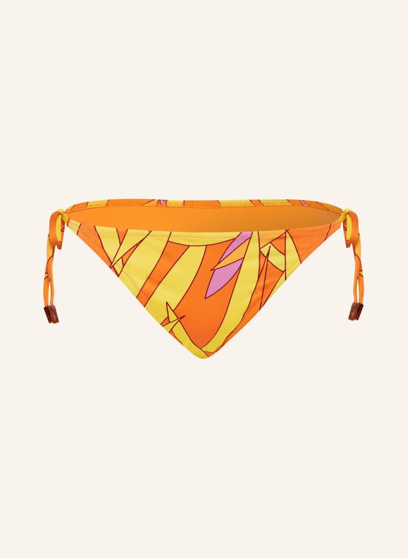 Vilebrequin Triangel-Bikini-Hose Madrague Flore orange von Vilebrequin