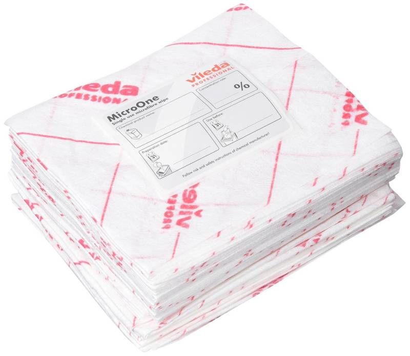 Vileda Wundpflaster Vileda Professional MicroOne rot - 34x27 cm, Packung von Vileda