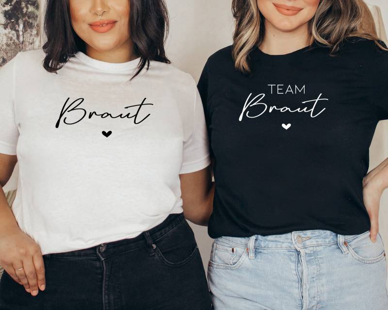 Braut T-Shirt | Jga Team Junggesellenabschied Gruppe Verlobung Geschenk Hochzeit Trauzeugin Brautjungfern Brautgeschenk von ViliveDE