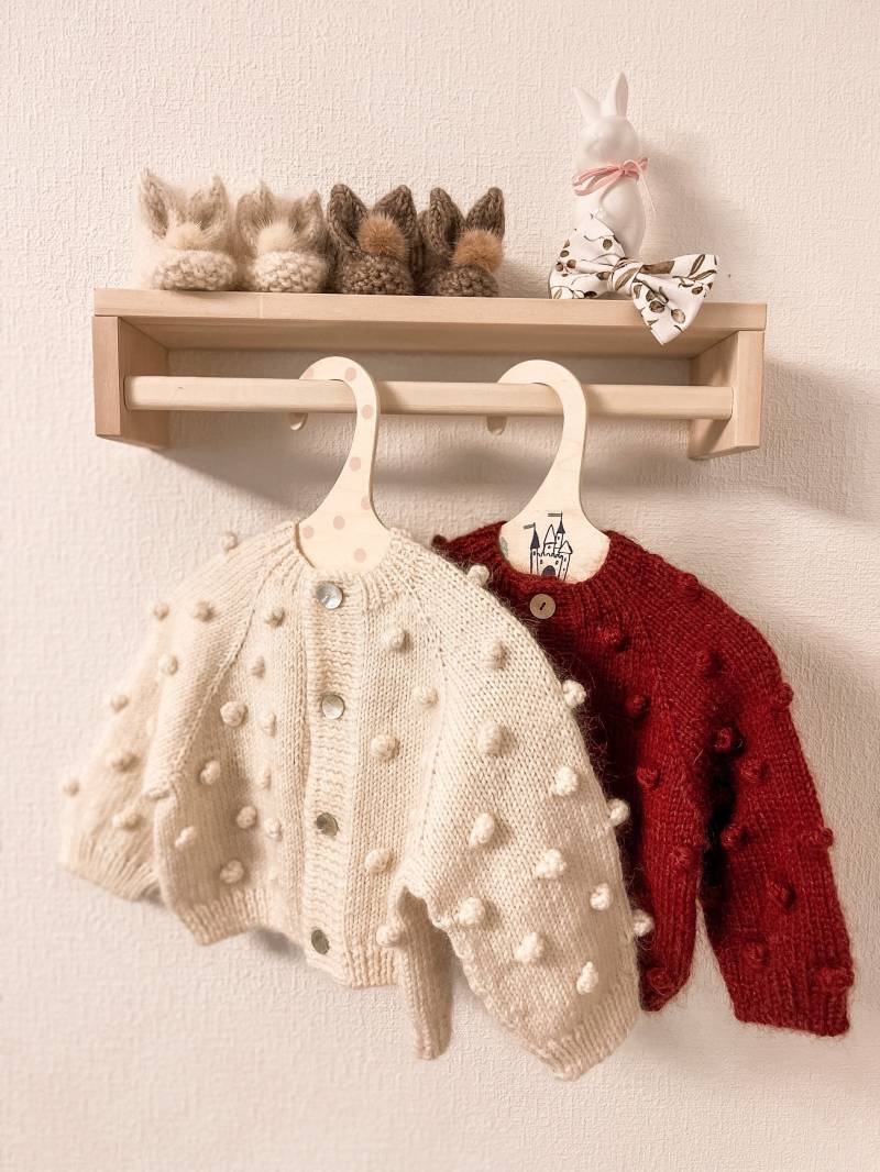 Baby Strickjacke Aus Merinowolle Mit Noppen von VilkaLea