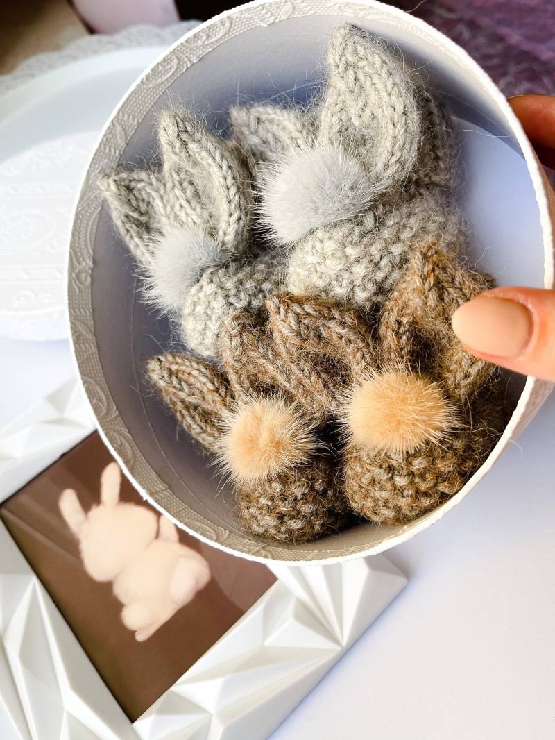 Süße Flauschige Baby Bunny Boots Aus Merinowolle von VilkaLea