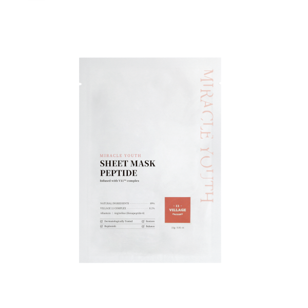 Village 11 Factory - Miracle Youth Sheet Mask Peptide - 23g von Village 11 Factory