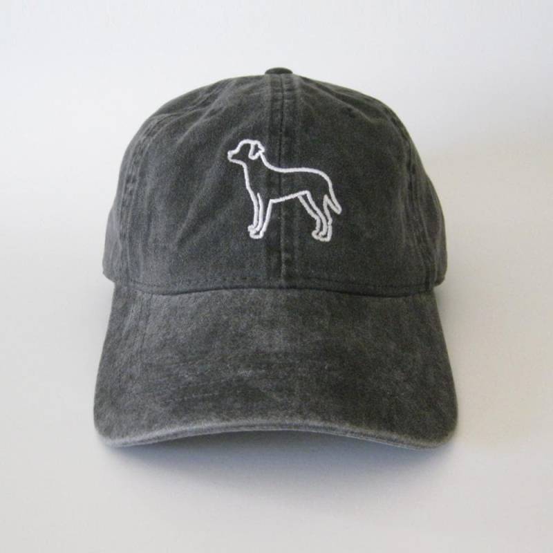 Labrador Retriever Outline Hut Mütze Hundemütze Papa Washed Cotton Cap von VillageMode