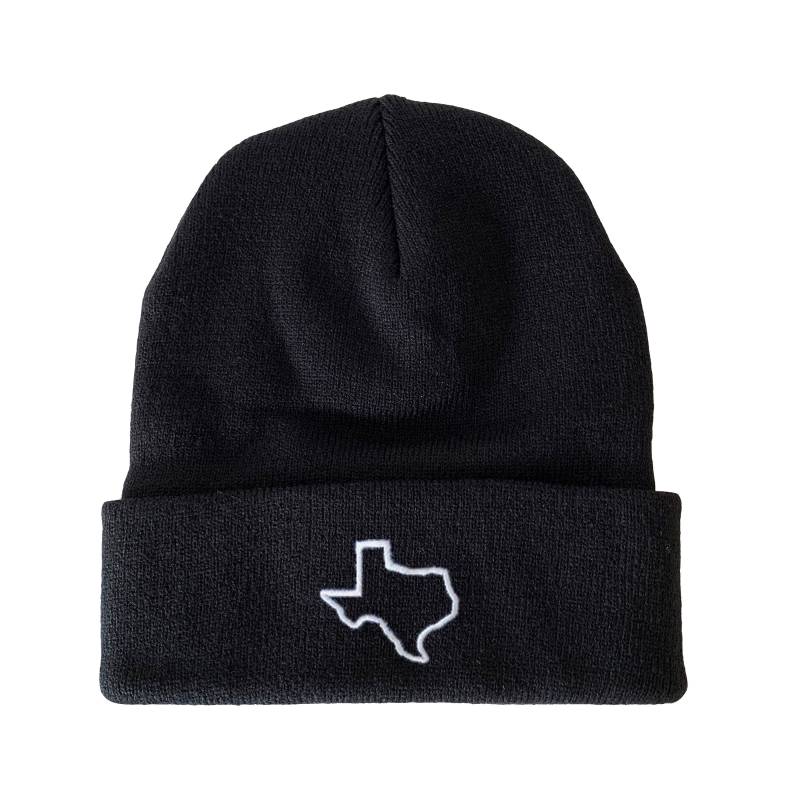 Texas Map Umriss Gestickte Beanie Zustandshut Wintermütze Texas Map Umriss Gestickte Beanie Zustandshut Wintermütze von VillageMode