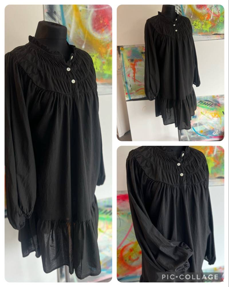 Hippie Kleid//Boho Style//Schwarz//Knielanges Kleid// von Villakunterbunt12