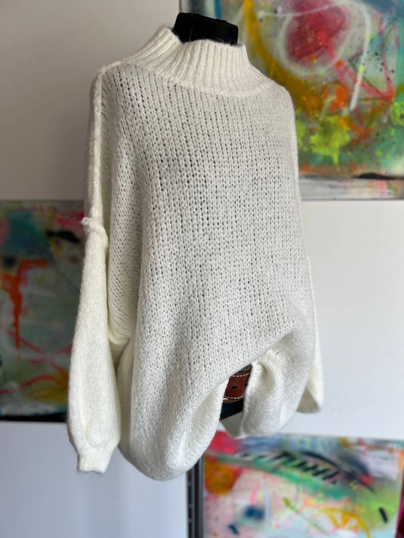 strickpulli//strickpullover//Weiß//Größe 36-44//Grobstrick// von Villakunterbunt12
