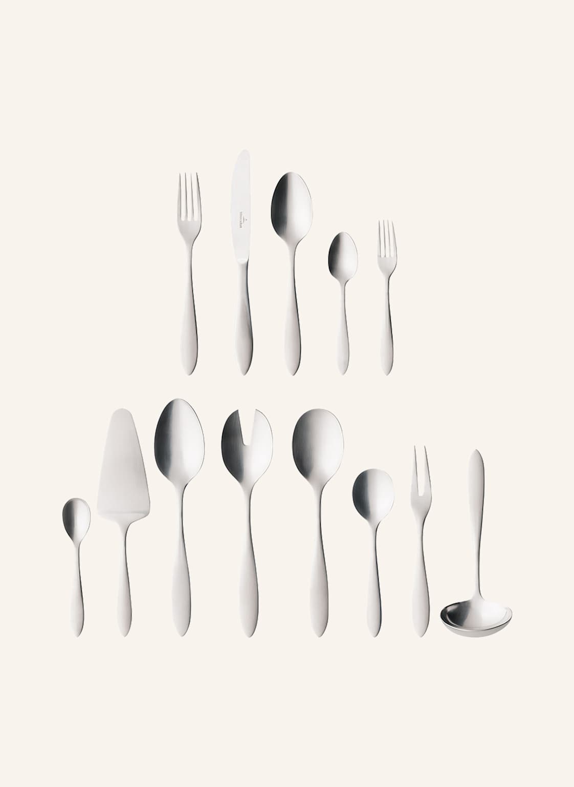 Villeroy & Boch Tafelbesteck 68tlg. Arthur Gebürstet silber von Villeroy & Boch