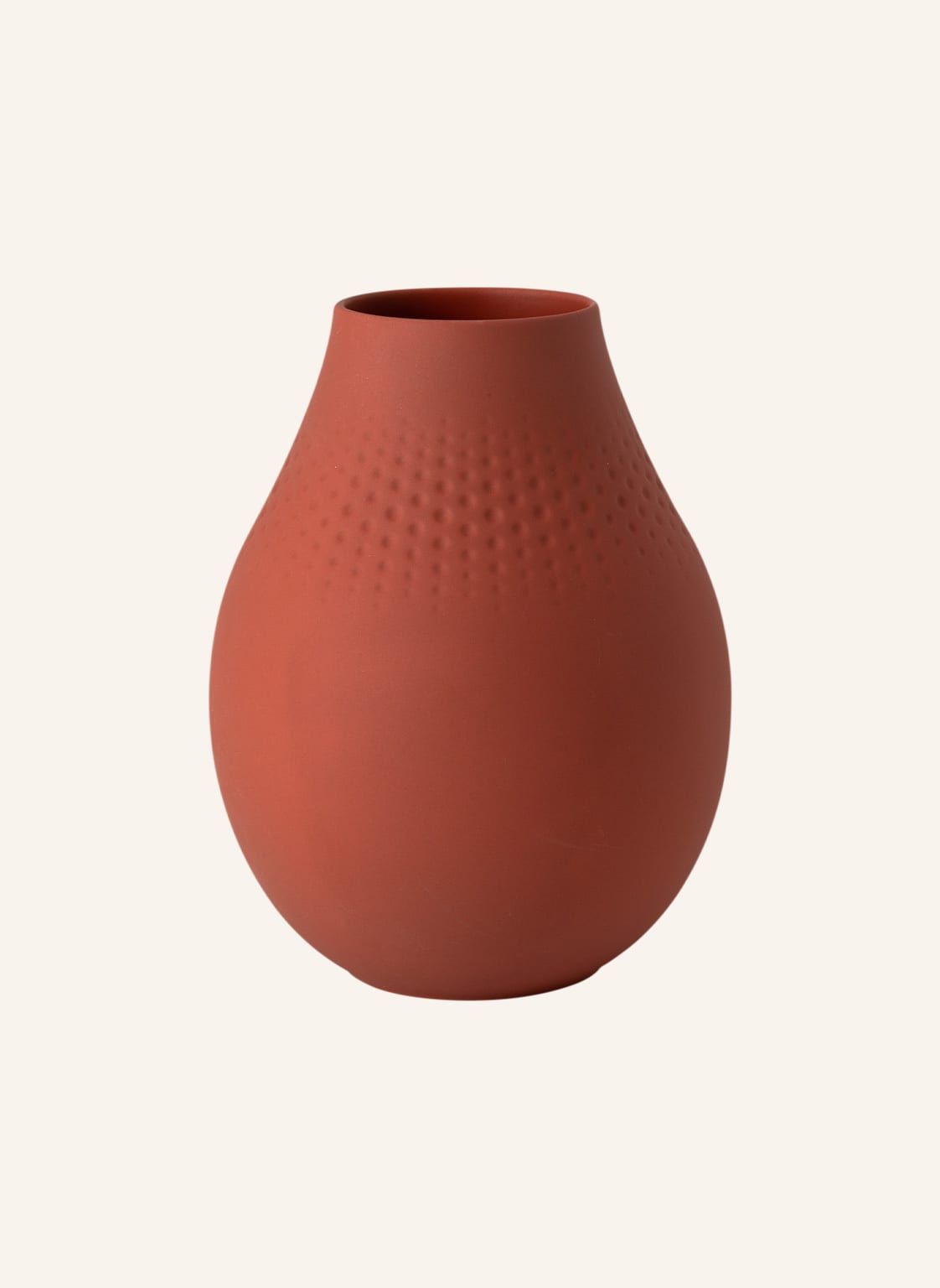 Villeroy & Boch Vase Perle Hoch Manufacture Collier Terre rot von Villeroy & Boch