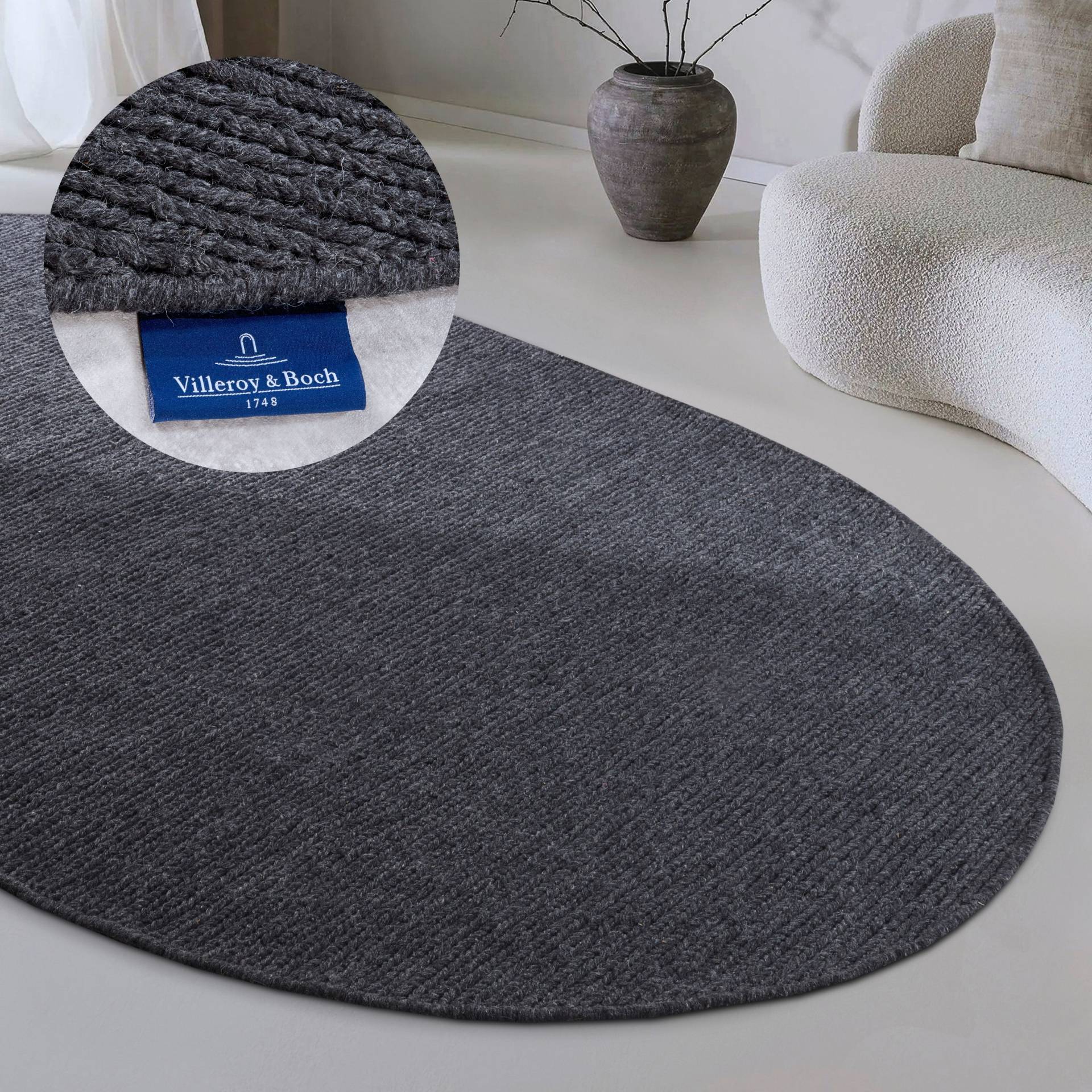 Villeroy & Boch Wollteppich "Francois" rechteckig 7 mm Höhe in rund, oval, Läufer, handgewebt, Wolle, Wohnzimmer, Schlafzimmer von Villeroy & Boch