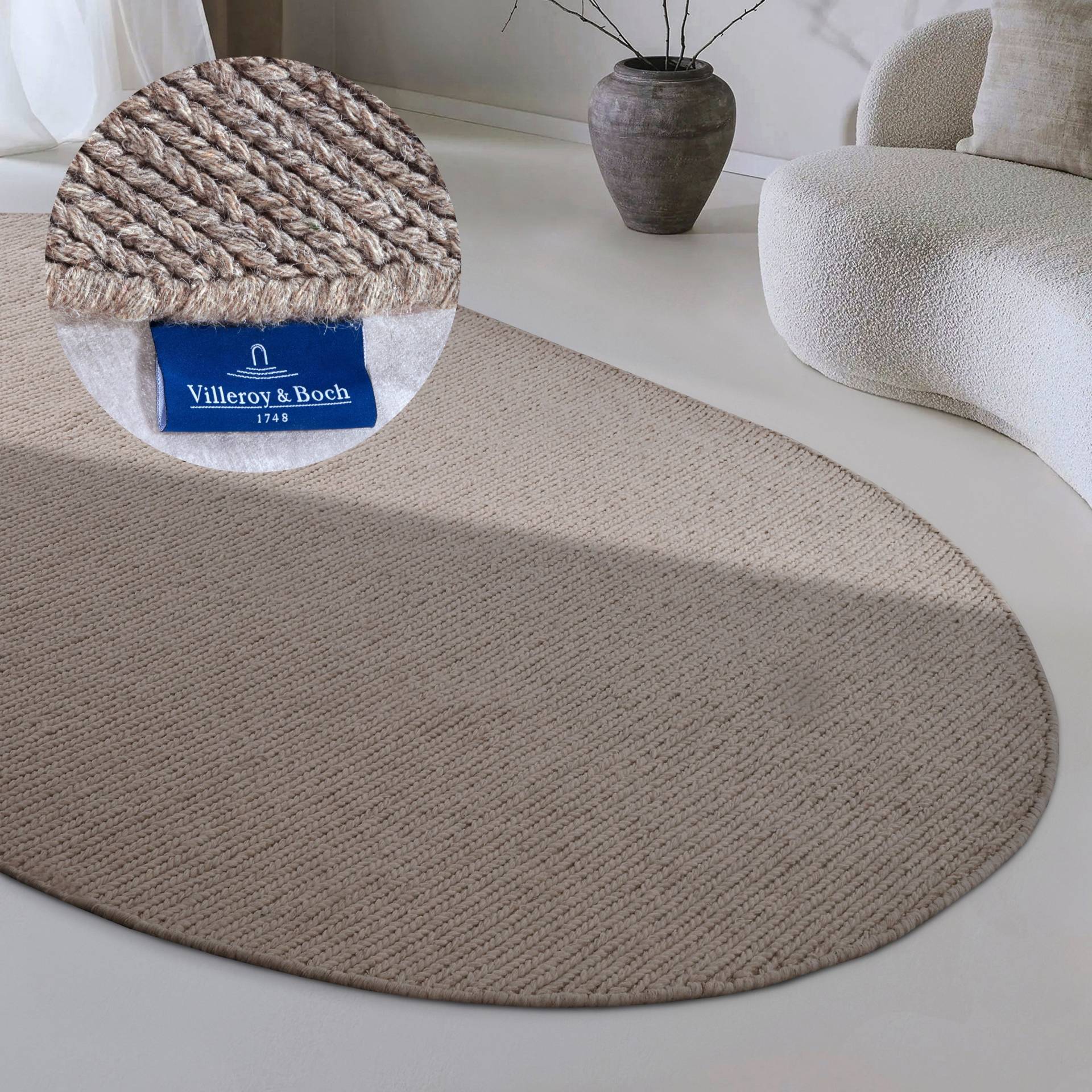 Villeroy & Boch Wollteppich "Francois" rechteckig 7 mm Höhe in rund, oval, Läufer, handgewebt, Wolle, Wohnzimmer, Schlafzimmer von Villeroy & Boch