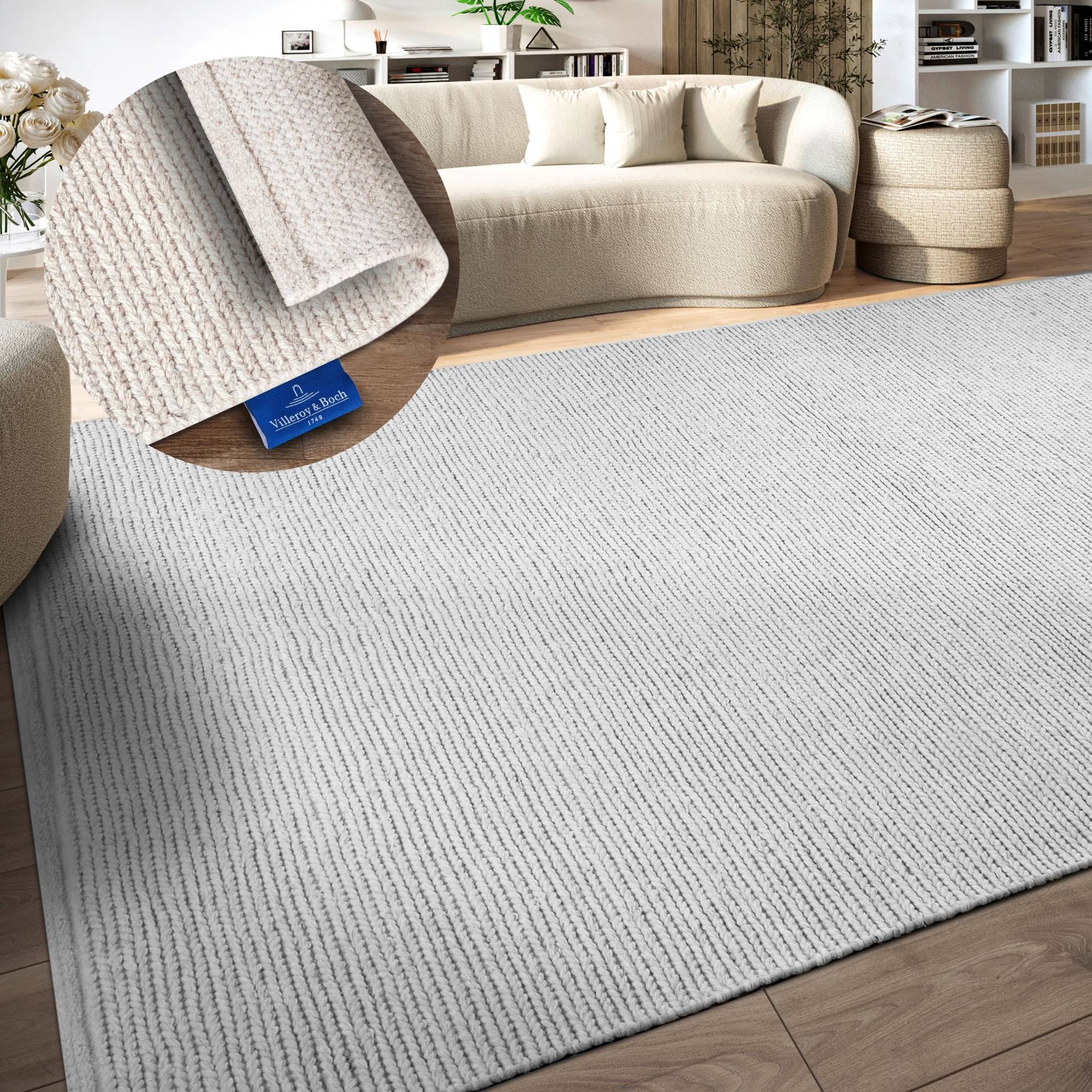 Villeroy & Boch Wollteppich "Francois" rechteckig 7 mm Höhe in rund, oval, Läufer, handgewebt, Wolle, Wohnzimmer, Schlafzimmer von Villeroy & Boch