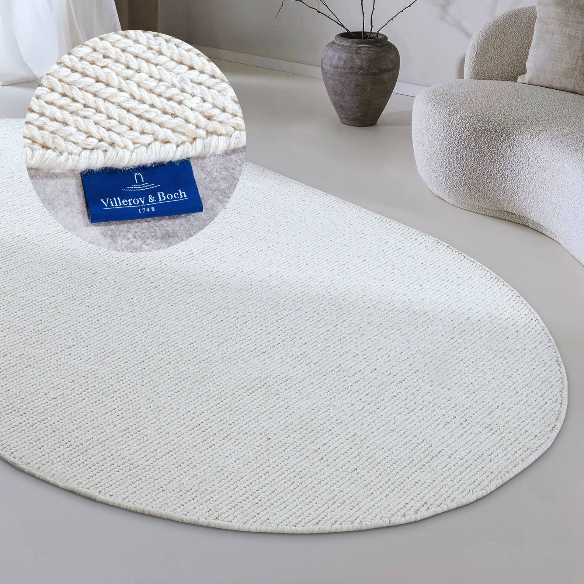 Villeroy & Boch Wollteppich "Francois" rechteckig 7 mm Höhe in rund, oval, Läufer, handgewebt, Wolle, Wohnzimmer, Schlafzimmer von Villeroy & Boch