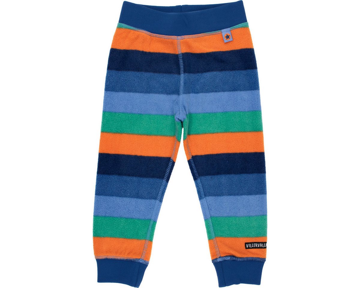 Villervalla Fleecehose Streifen Unisex Kinder (1-tlg) Stoffhose, Jogginghose, Jogger, Freizeithose, Sporthose von Villervalla