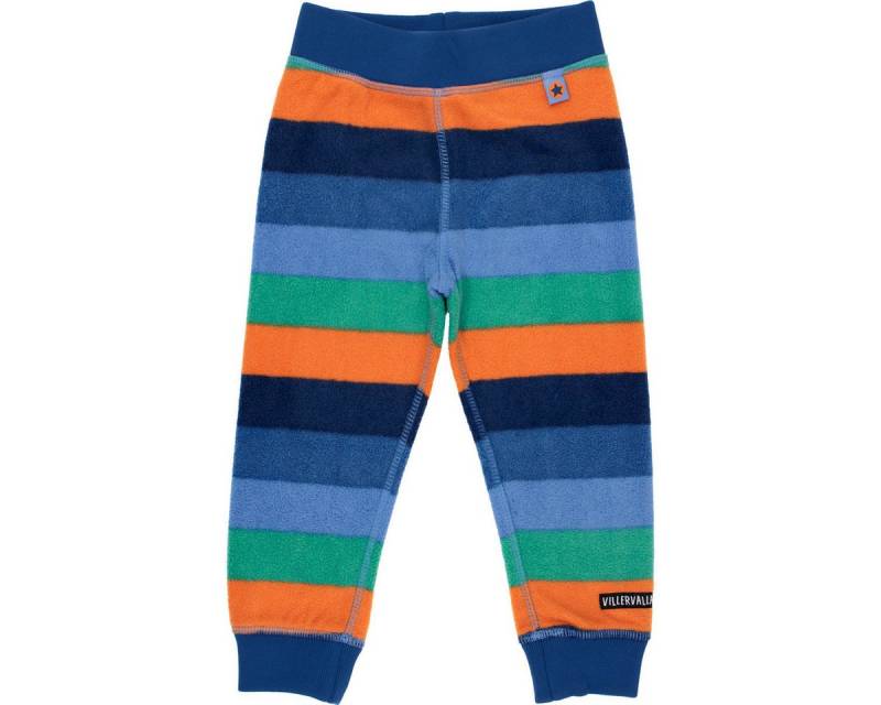 Villervalla Fleecehose Streifen Unisex Kinder (1-tlg) Stoffhose, Jogginghose, Jogger, Freizeithose, Sporthose von Villervalla