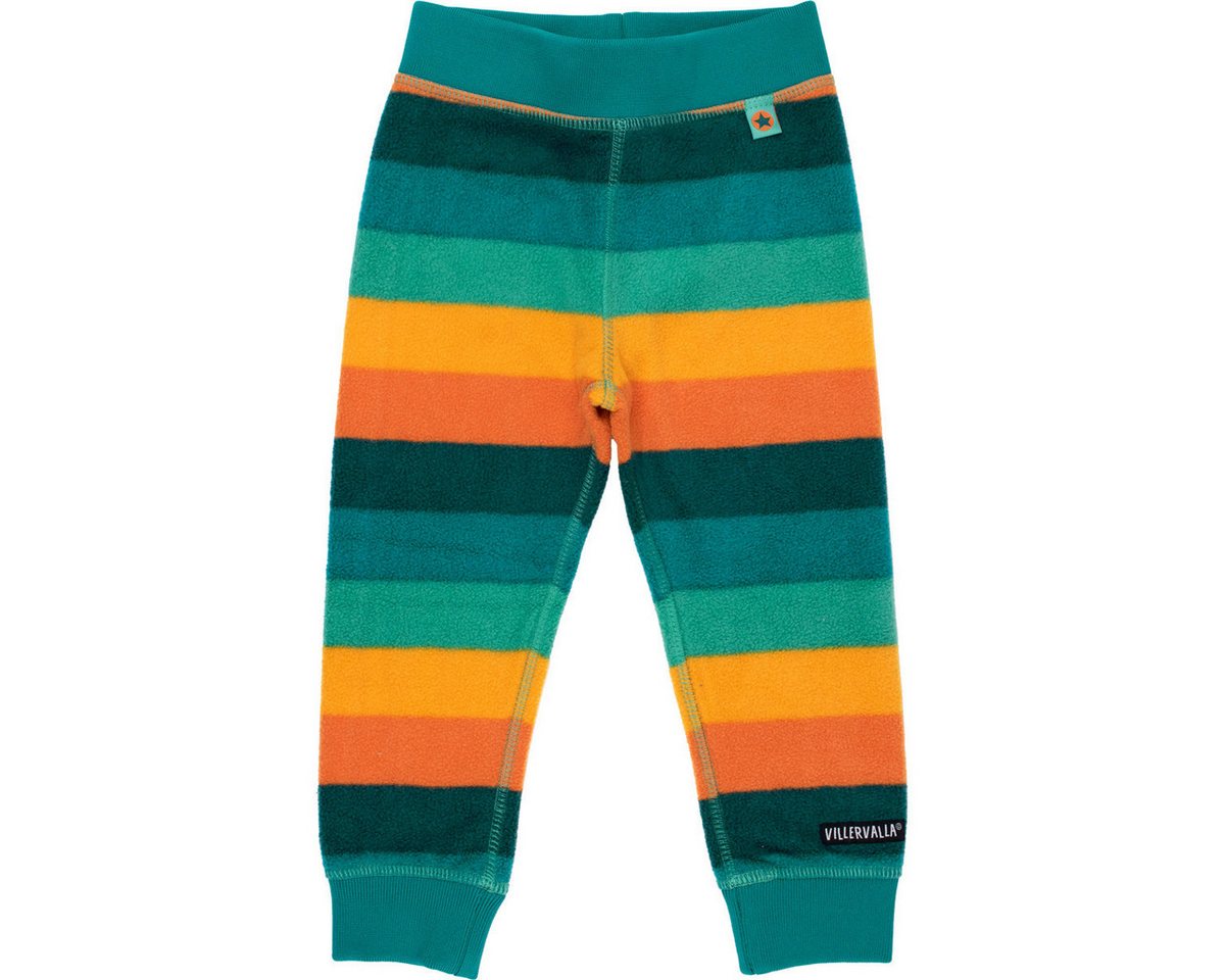 Villervalla Fleecehose Streifen Unisex Kinder (1-tlg) Stoffhose, Jogginghose, Jogger, Freizeithose, Sporthose von Villervalla