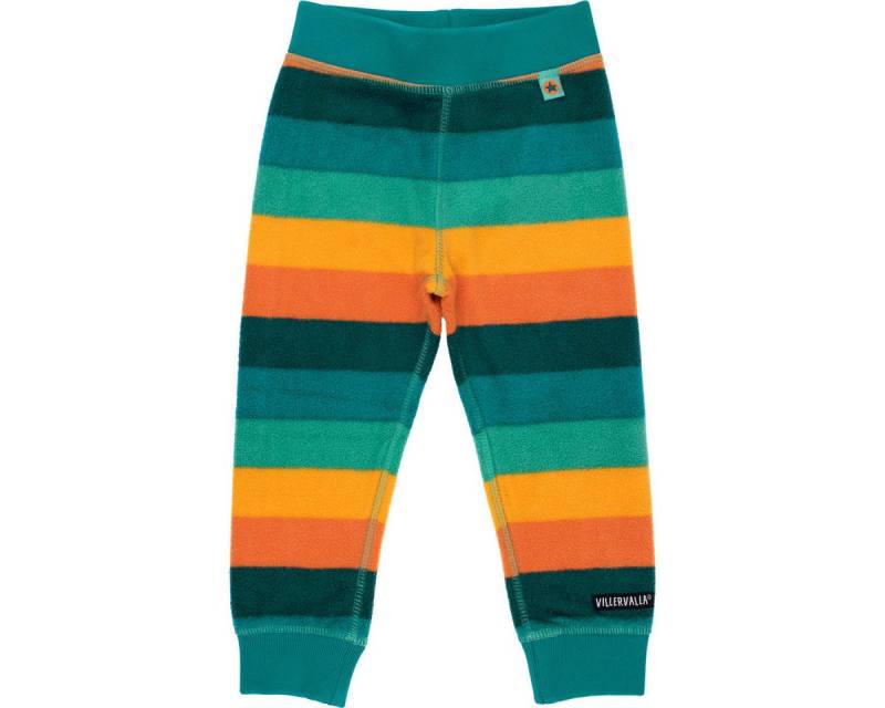 Villervalla Fleecehose Streifen Unisex Kinder (1-tlg) Stoffhose, Jogginghose, Jogger, Freizeithose, Sporthose von Villervalla