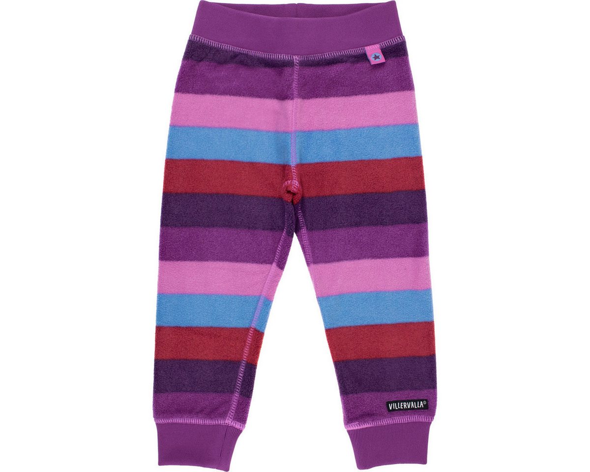 Villervalla Fleecehose Streifen Unisex Kinder (1-tlg) Stoffhose, Jogginghose, Jogger, Freizeithose, Sporthose von Villervalla