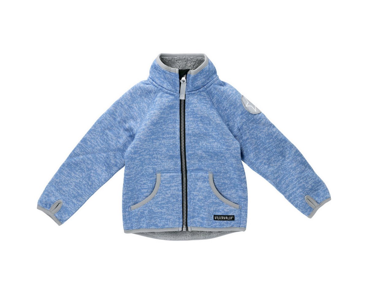 Villervalla Fleecejacke Stern Unisex Kinder Strickjacke, Übergangsjacke, Sweatjacke, Outdoorjacke, Wanderjacke von Villervalla
