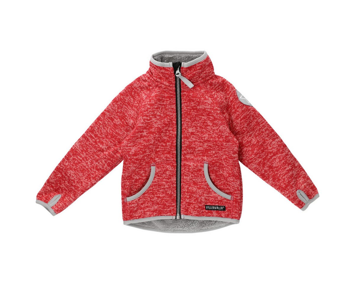 Villervalla Fleecejacke Stern Unisex Kinder Strickjacke, Übergangsjacke, Sweatjacke, Outdoorjacke, Wanderjacke von Villervalla