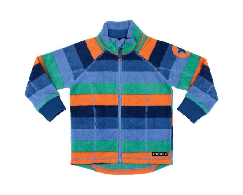 Villervalla Fleecejacke Sterne Unisex Kinder Strickjacke, Übergangsjacke, Sweatjacke, Outdoorjacke, Wanderjacke von Villervalla