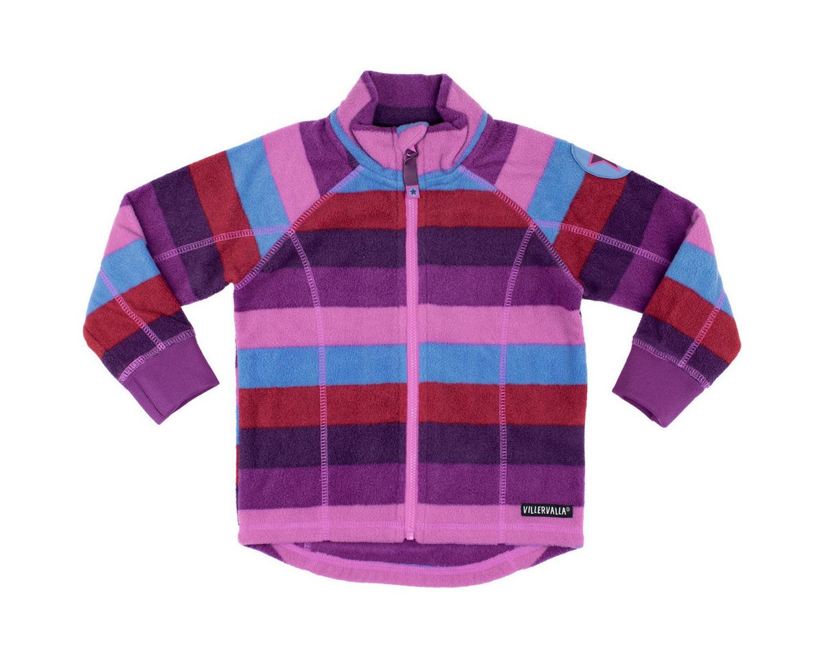 Villervalla Fleecejacke Sterne Unisex Kinder Strickjacke, Übergangsjacke, Sweatjacke, Outdoorjacke, Wanderjacke von Villervalla