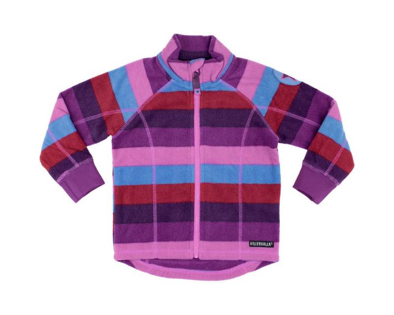 Villervalla Fleecejacke Sterne Unisex Kinder Strickjacke, Übergangsjacke, Sweatjacke, Outdoorjacke, Wanderjacke von Villervalla