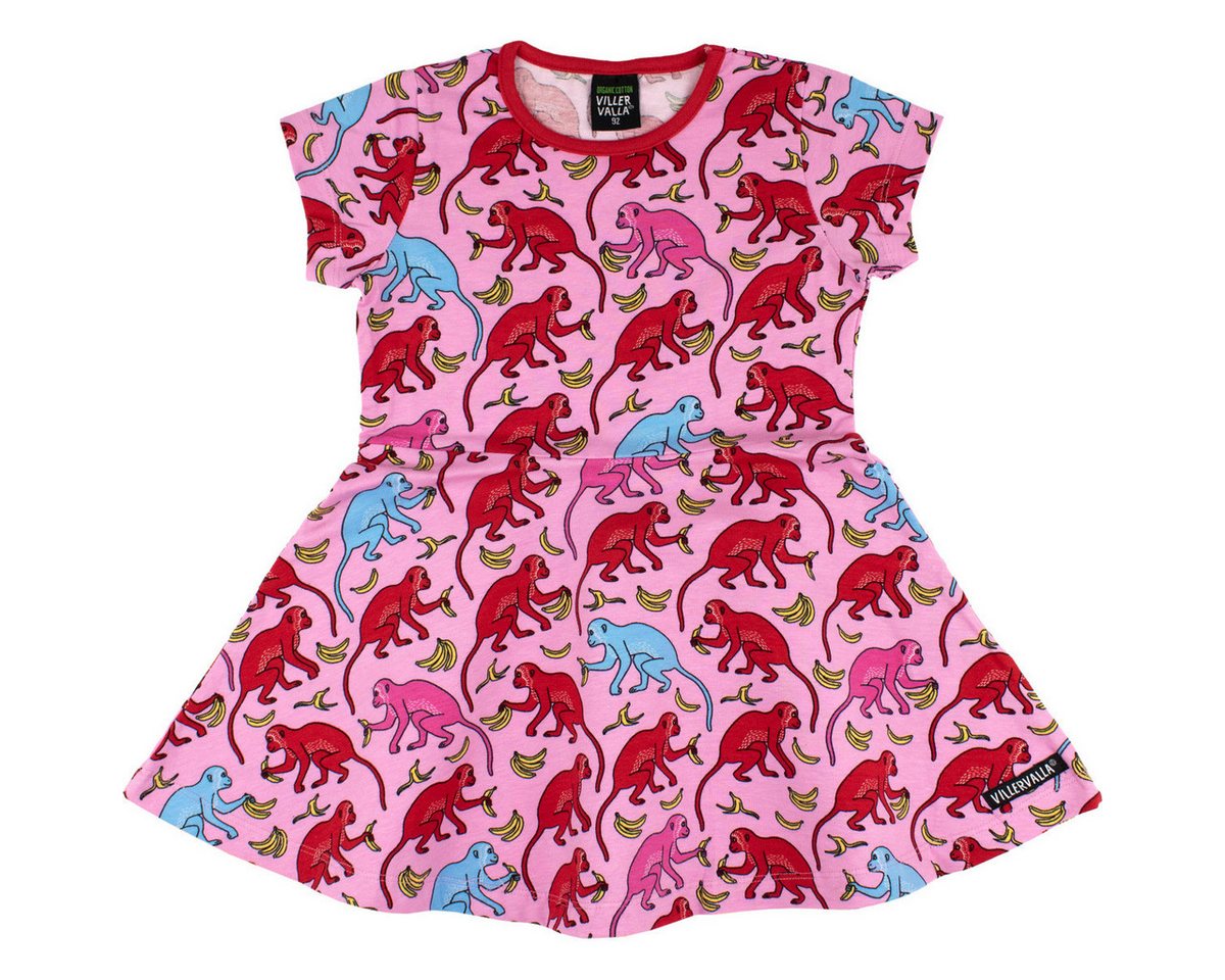Villervalla Jerseykleid Affe XT Mädchen Bekleidung, Outfit, Dress, Robe, Sommerkleid von Villervalla