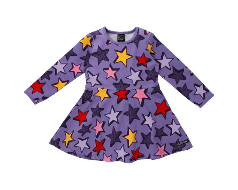 Villervalla Jerseykleid Sterne Mädchen Bekleidung, Outfit, Dress, Robe, Sommerkleid von Villervalla