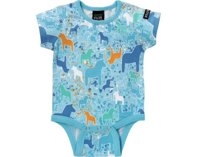 Villervalla Kurzarmbody Dala Unisex Kinder Kleidbody, Body mit Rock, Bodysuit-Kleid, Bodykleidchen, Body-Dress von Villervalla