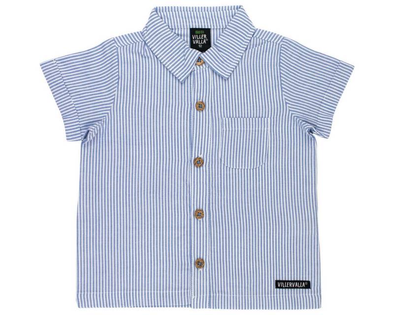 Villervalla Kurzarmhemd Streifen Unisex Kinder (1-tlg) Kurzarmhemd, Freizeithemd, Oberhemd, Hemdbluse, Bluse von Villervalla