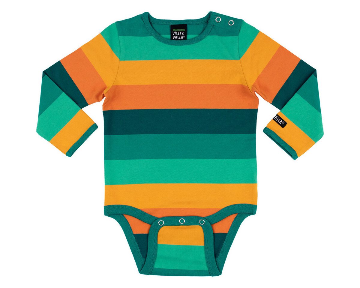 Villervalla Langarmbody Streifen Unisex Kinder (1-tlg) Langarm Einteiler, Body, Longsleeve-Body, Bodysuit, Stretchbody von Villervalla