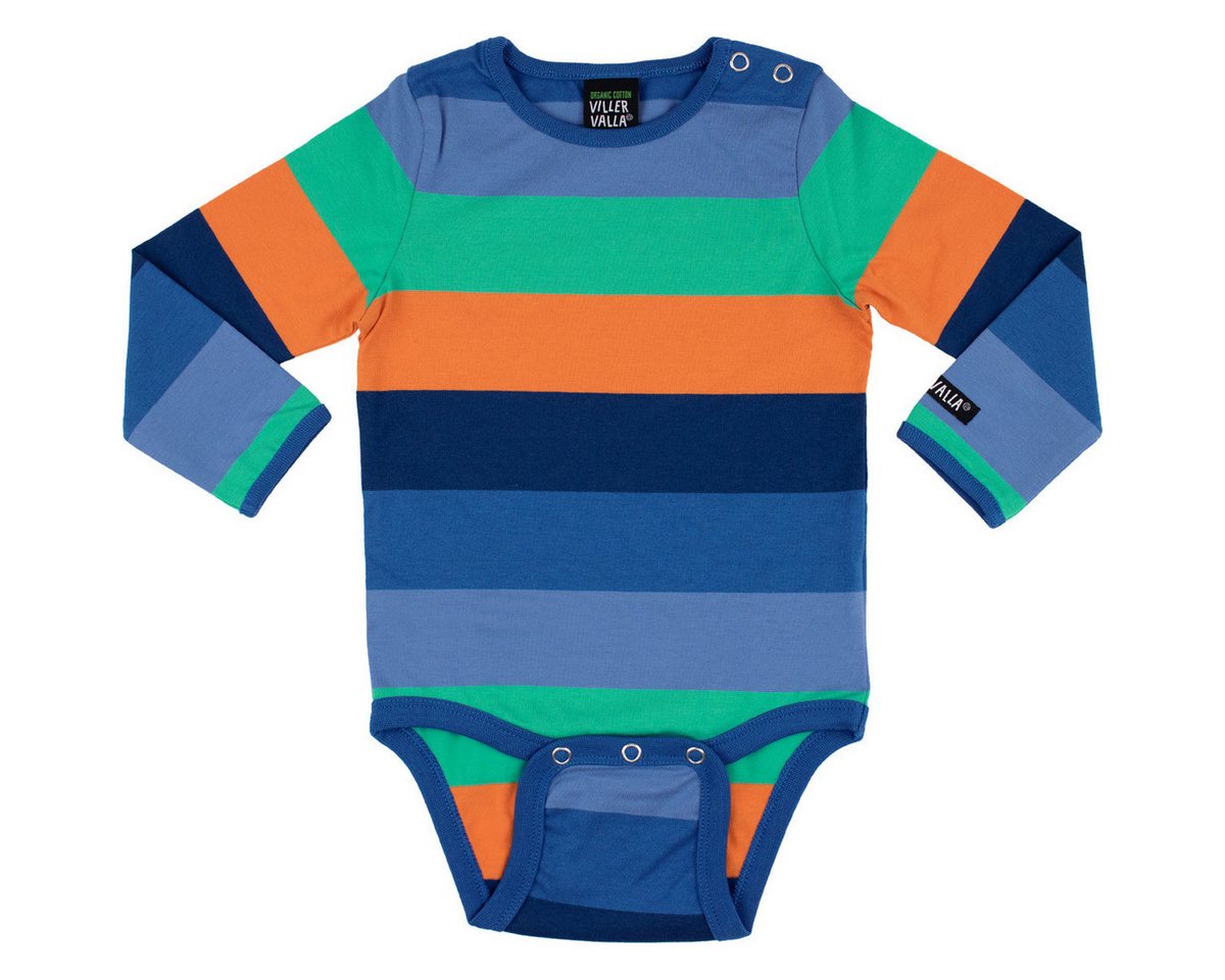 Villervalla Langarmbody Streifen Unisex Kinder (1-tlg) Langarm Einteiler, Body, Longsleeve-Body, Bodysuit, Stretchbody von Villervalla