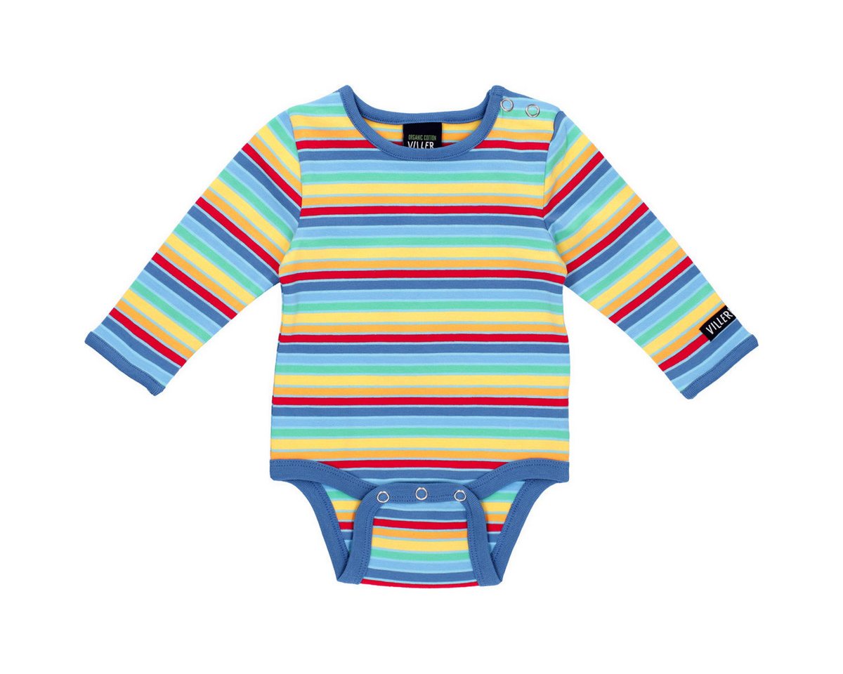 Villervalla Langarmbody Streifen Unisex Kinder (1-tlg) Langarm Einteiler, Body, Longsleeve-Body, Bodysuit, Stretchbody von Villervalla