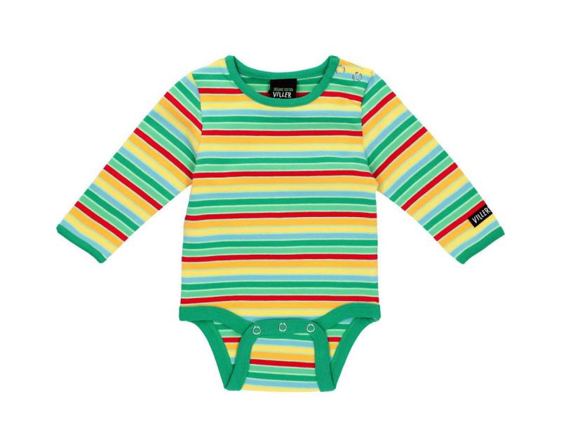 Villervalla Langarmbody Streifen Unisex Kinder (1-tlg) Langarm Einteiler, Body, Longsleeve-Body, Bodysuit, Stretchbody von Villervalla